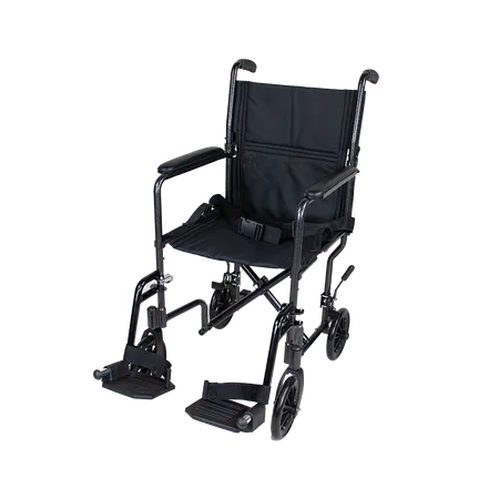 DynaRide Transport Wheelchair Aluminum 17", 1pc/cs